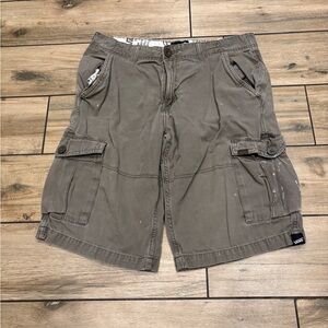 Y2K Vans Cargo Skate Shorts Size 32W 12 Inch Inseam